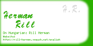 herman rill business card